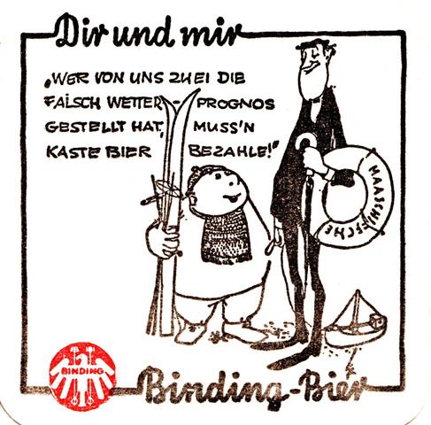 frankfurt f-he binding dir & mir bier 19b (quad185-wer von uns-schwarzrot)
